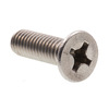 Prime-Line Machine Screw, Metric, Flat Head, Phillip Drive M6-1.0 X 20MM A2-70 Stainless Steel 10PK 9121544